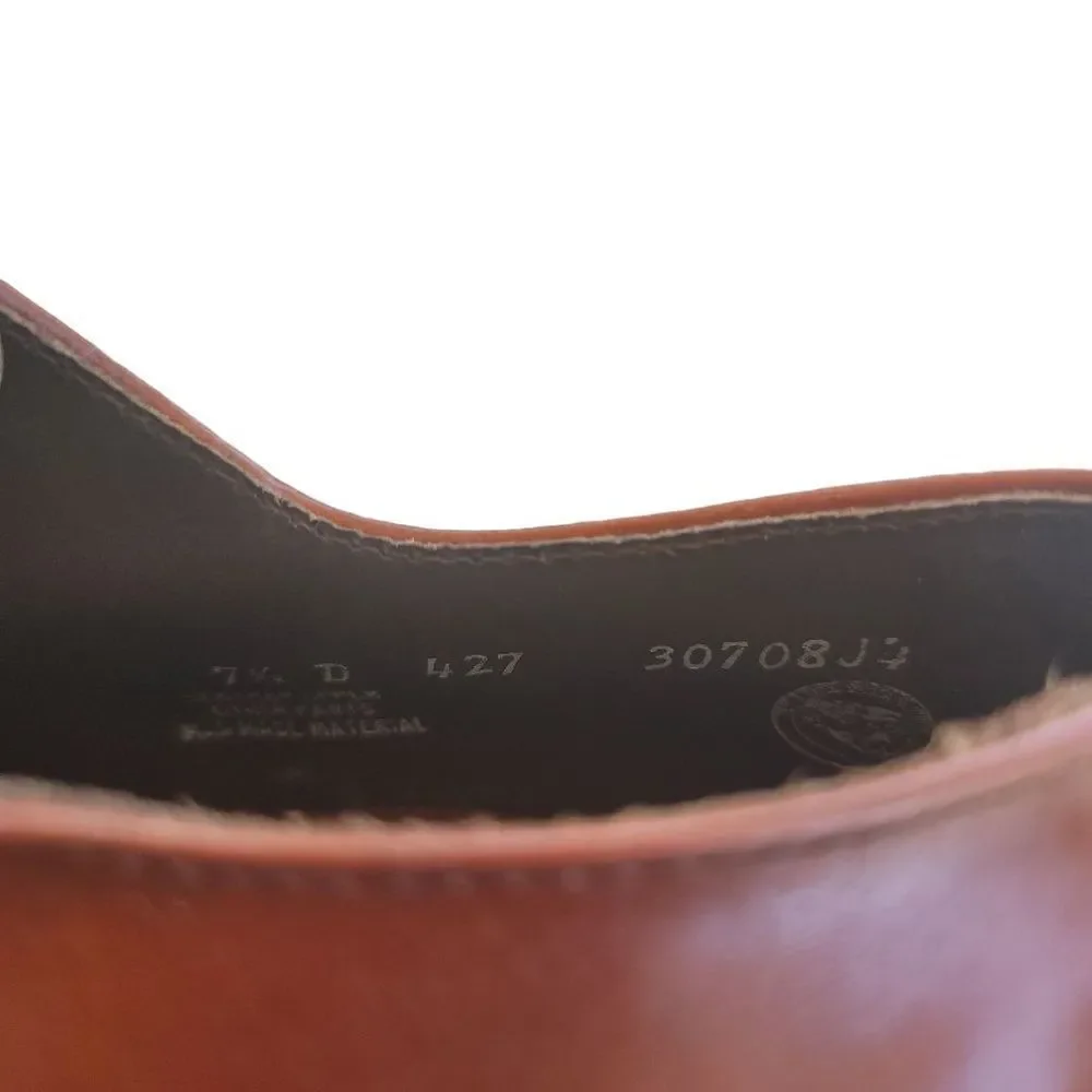 Mason Brown Leather Men's Vintage Size 7 Dress Shoes